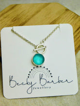 Load image into Gallery viewer, Made to Order Sea Glass Toggle Sterling Silver Necklace