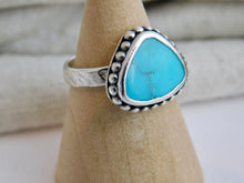 Load image into Gallery viewer, Turquoise Beaded Sterling Silver Ring