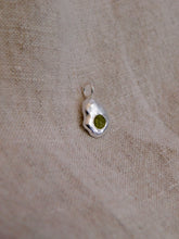 Load image into Gallery viewer, Peridot Pebble Sterling Silver Charm