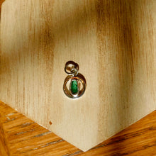 Load image into Gallery viewer, Green Tourmaline Sterling Silver Charm