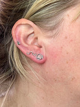 Load image into Gallery viewer, Mauve Purple Sea Glass Sterling Silver Studs