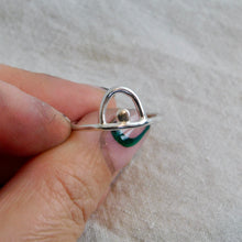 Load image into Gallery viewer, Made To Order Arch and Dot Sterling Silver Stacking Ring
