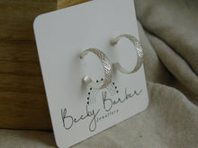 Load image into Gallery viewer, Snake Wire Sterling Silver Hoop Studs