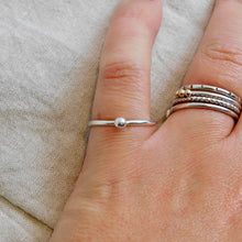 Load image into Gallery viewer, Made To Order Small Pebble Sterling Silver Stacking Ring