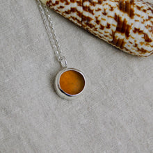 Load image into Gallery viewer, Made To Order Simple Sea Glass Sterling Silver Pendant