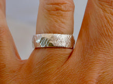 Load image into Gallery viewer, Geometric Carved Sterling Silver Ring