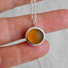 Load image into Gallery viewer, Made To Order Simple Sea Glass Sterling Silver Pendant