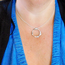 Load image into Gallery viewer, Molten North Star Hoop Sterling Silver Pendant