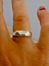 Load image into Gallery viewer, Geometric Carved Signet Style Sterling Silver Ring