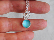 Load image into Gallery viewer, Made to Order Sea Glass Toggle Sterling Silver Necklace