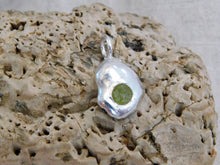 Load image into Gallery viewer, Peridot Pebble Sterling Silver Charm