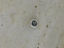 Load image into Gallery viewer, Heart Burst Pebble Sterling Silver Charm