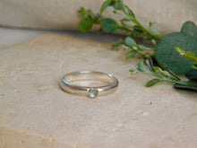 Load image into Gallery viewer, Tiny Labradorite Pebble Sterling Silver Ring