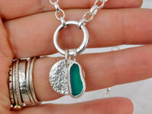 Load image into Gallery viewer, Reticulated Disc Sterling Silver Charm