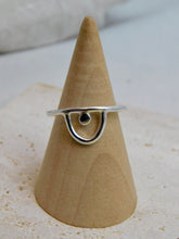 Load image into Gallery viewer, Made To Order Arch and Dot Sterling Silver Stacking Ring