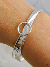 Load image into Gallery viewer, Chunky Interlocking Sterling Silver Bangle