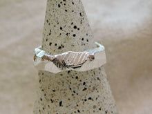 Load image into Gallery viewer, Geometric Carved Signet Style Sterling Silver Ring