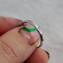 Load image into Gallery viewer, Made To Order Aztec Stamped Sterling Silver Stacking Ring