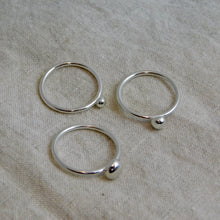 Load image into Gallery viewer, Made To Order Medium Pebble Sterling Silver Stacking Ring