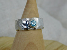 Load image into Gallery viewer, Chunky Geometric Topaz Sterling Silver Ring