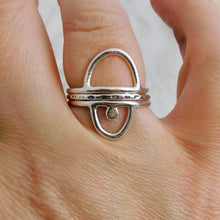 Load image into Gallery viewer, Made To Order Arch and Dot Sterling Silver Stacking Ring