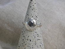 Load image into Gallery viewer, Large hammered pebbled stacking ring