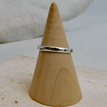 Load image into Gallery viewer, Made To Order Aztec Stamped Sterling Silver Stacking Ring
