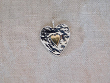 Load image into Gallery viewer, Gold filled Heart Sterling Silver Pendant
