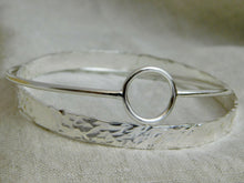 Load image into Gallery viewer, Chunky Interlocking Sterling Silver Bangle