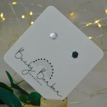 Load image into Gallery viewer, Hexagon Sterling Silver Studs