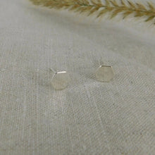 Load image into Gallery viewer, Hexagon Sterling Silver Studs