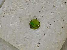 Load image into Gallery viewer, Turquoise Round Sterling Silver Charm
