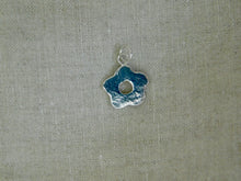 Load image into Gallery viewer, Organic Shaped Flower Sterling Silver Charm