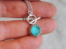 Load image into Gallery viewer, Made to Order Sea Glass Toggle Sterling Silver Necklace