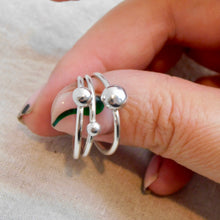 Load image into Gallery viewer, Made To Order Medium Pebble Sterling Silver Stacking Ring