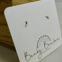 Load image into Gallery viewer, Chevron Shaped Sterling Silver Studs