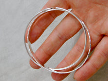 Load image into Gallery viewer, Chunky Interlocking Sterling Silver Bangle