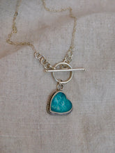 Load image into Gallery viewer, Azamonite Sterling Silver Toggle Necklace