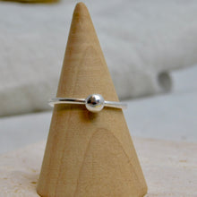 Load image into Gallery viewer, Made To Order Medium Pebble Sterling Silver Stacking Ring