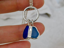 Load image into Gallery viewer, Sterling Silver Round Charm Keeper Necklace