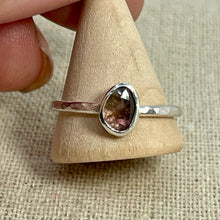 Load image into Gallery viewer, Made to Order Watermelon Tourmaline Sterling Silver Stacking Ring