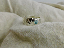 Load image into Gallery viewer, Chunky Geometric Topaz Sterling Silver Ring
