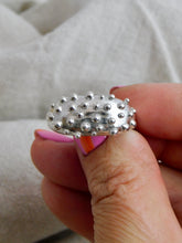 Load image into Gallery viewer, Dotty Statement Sterling Silver Ring