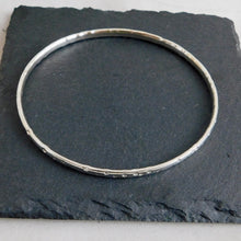 Load image into Gallery viewer, Chunky Polka Dot Sterling Silver Bangle