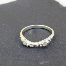 Load image into Gallery viewer, Rainbow Moonstone Sea Foam Sterling Silver Ring