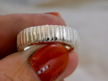 Load image into Gallery viewer, Chunky Striped Sterling Silver Ring