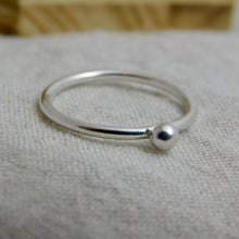 Load image into Gallery viewer, Made To Order Medium Pebble Sterling Silver Stacking Ring