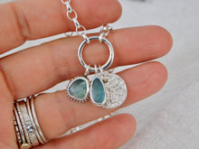 Load image into Gallery viewer, Reticulated Disc Sterling Silver Charm