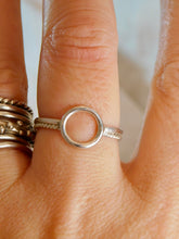 Load image into Gallery viewer, Hoop Double Sterling Silver Ring