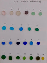 Load image into Gallery viewer, Made To Order Sea Glass Sea Foam Reticulated Sterling Silver Ring